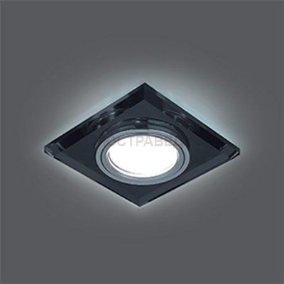 Светильник Gauss Backlight BL060 Квадрат. Графит/Хром, Gu5.3, LED 4100K