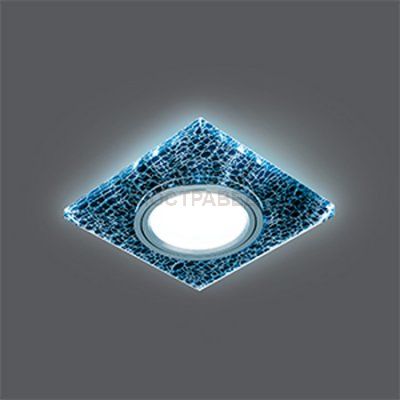 Светильник Gauss Backlight BL068 Квадрат. Черный/Серебро/Хром, Gu5.3, LED 4100K