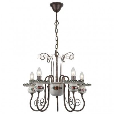 Подвесной светильник Escada Liana 169/5 E14*40W Antique green