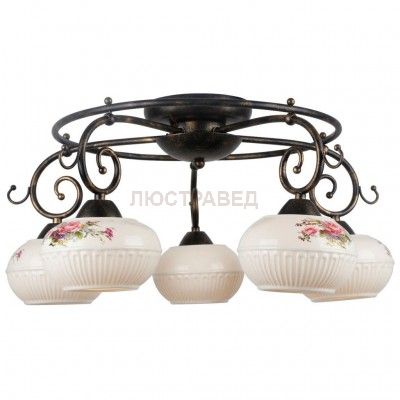 Подвесной светильник Escada 497/5 E14*40W D585 Black Brush Gold