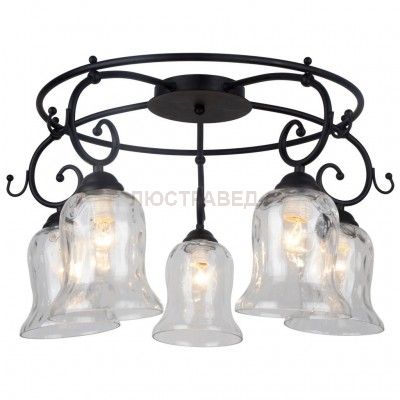 Потолочный светильник Escada Orlando 313/5PL E14*40W Black