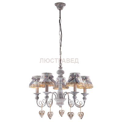 Люстра с бантиками Arte lamp A5290LM-5RI Fattoria