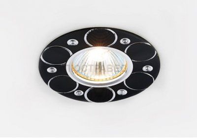 Встраиваемый светильник Ambrella A808 BK/AL