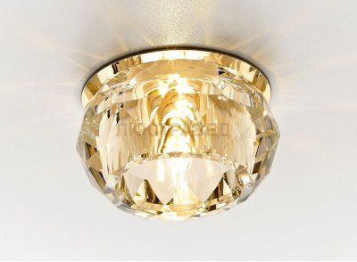 Встраиваемый светильник Ambrella D7327 CL/G