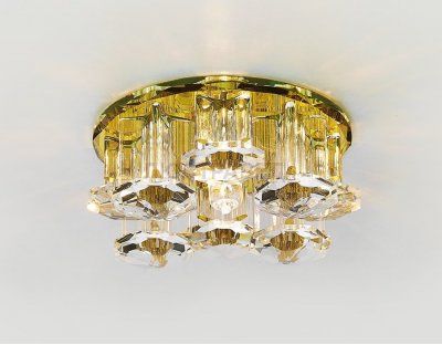 Светильник Ambrella D1045 G/CL золото/прозрачный