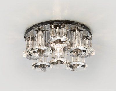 Светильник Ambrella D1045 BK/CL черный/прозрачный