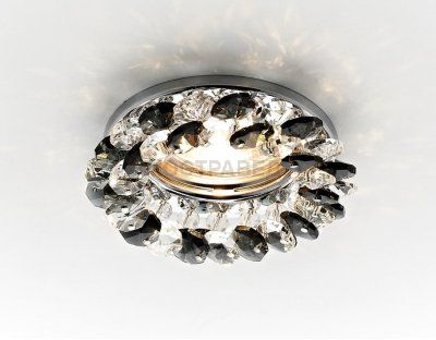 Встраиваемый светильник Ambrella K206 BK/CH