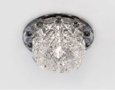 Светильник Ambrella K455 BK хром/тонированный хрусталь 