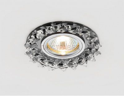 Светильник Ambrella K240 BK хром/тонированный хрусталь