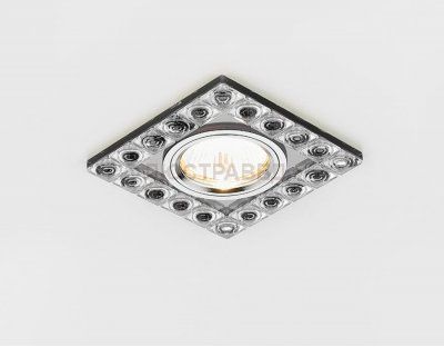 Светильник Ambrella K123 BK хром/тонированный хрусталь