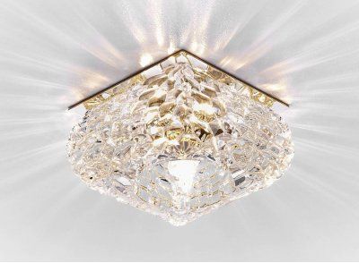 Точечный светильник Ambrella Кристальный D7333 CL/G