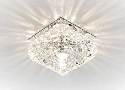 Точечный светильник Ambrella Кристальный D7333 CL/CH