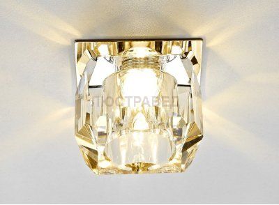 Точечный светильник Ambrella Кристальный D1041 CL/G