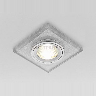 Светильник Ambrella D0326 серебро-квадрат