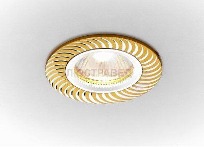 Точечный светильник Ambrella из алюминия с узором Классика A720 G/AL