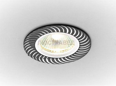 Точечный светильник Ambrella из алюминия с узором Классика A720 BK/AL