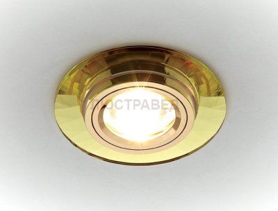 Точечный светильник Ambrella зеркальный Классика 8160 GOLD