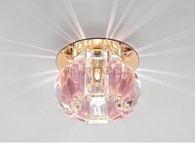 Встраиваемый светильник Ambrella D1057 CL/PI/G