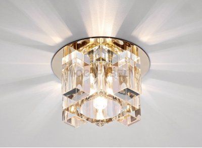 Встраиваемый светильник Ambrella D1037 CL/CL/G