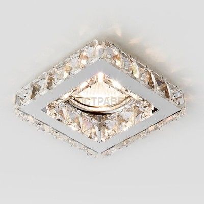 Светильник Ambrella K110 CL/CH хром/прозрачный хрусталь MR16