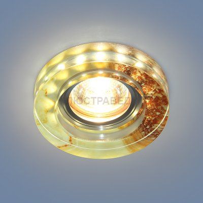 Точечный светильник со светодиодами Электростандарт 2190 MR16 YL желто-терракотовый