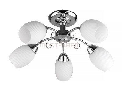 Люстра потолочная Toplight TL3500X-05CH Malvina