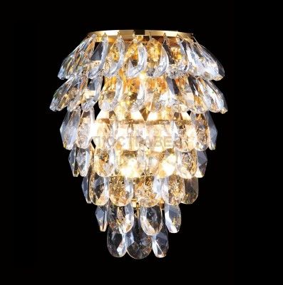 Светильник настенный бра Crystal lux CHARME AP2+2 LED GOLD/TRANSPARENT 1372/404