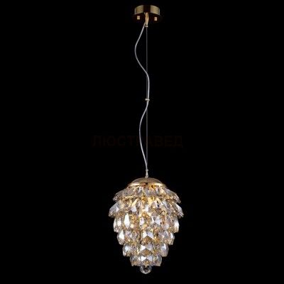 Светильник подвесной Crystal lux CHARME SP1+1 LED GOLD/AMBER 1371/202