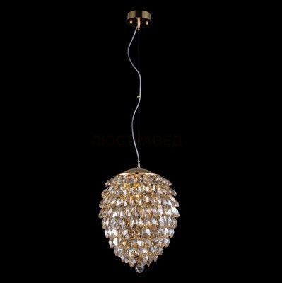 Светильник подвесной Crystal lux CHARME SP3+3 LED GOLD/AMBER 1371/206