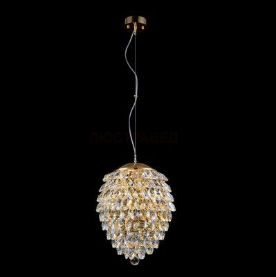 Светильник подвесной Crystal lux CHARME SP3+3 LED GOLD/TRANSPARENT 1372/206