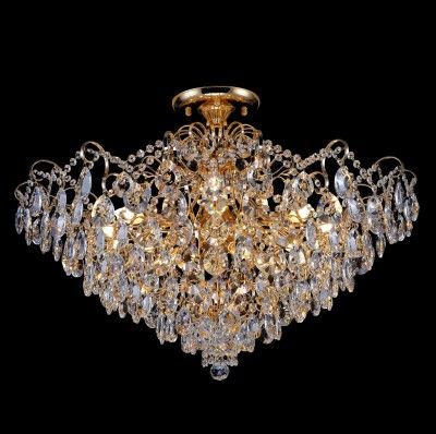 Светильник потолочный Crystal lux CONTESSA PL12 GOLD 1431/112