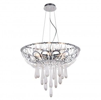 Светильник подвесной Crystal lux DOROTEA SP6 D600 CHROME 1600/206