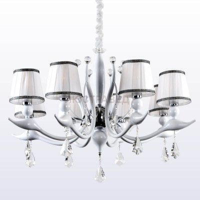 Люстра Crystal lux FLAMINGO SP-PL8 WHITE 1761/308