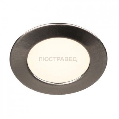SLV 112225 Downlight, DL 126 LED, rund, metallgeb?rstet, 2,8W LED, warmweiss, 12V