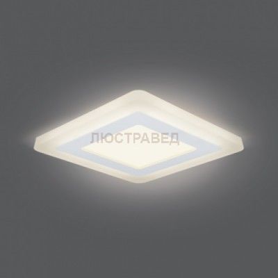Светильник Gauss Backlight BL122 Квадрат. Акрил, 6+3W, LED 3000K, 145*145,
