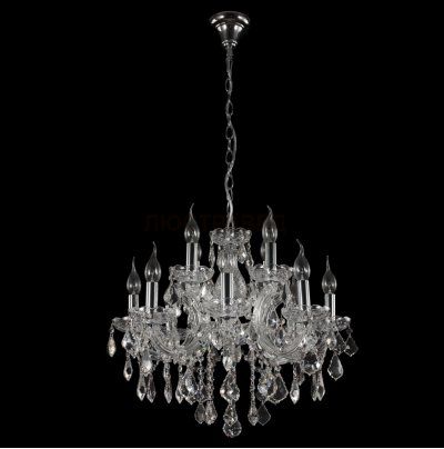 Люстра INES SP8+4 CHROME/TRANSPARENT (2040/312) Crystal lux