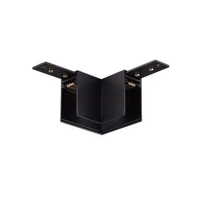 L-образный угол-соединитель для подвесного/накладного магнитного шинопровода Donolux L corner DLM/Black