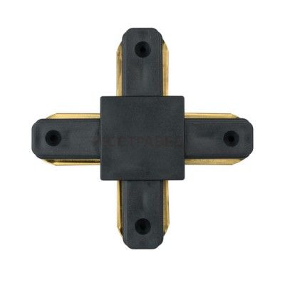 Коннектор черный De Markt CON 2X BL Track