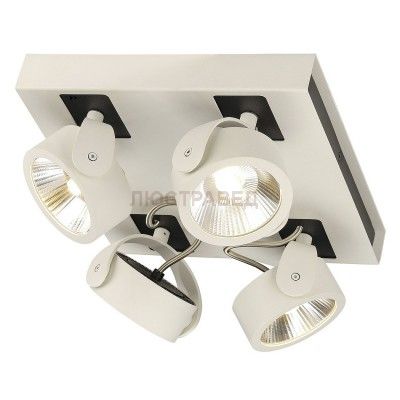 1000136 SLV KALU 4 SQUARE LED светильник накладной с COB LED 60Вт, 3000К, 4000лм, 60°, белый/ черный