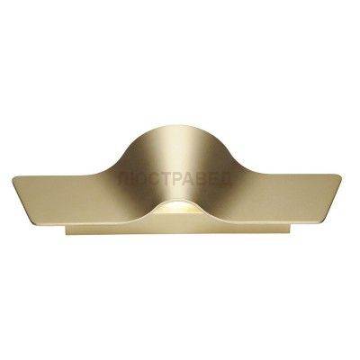1000651 SLV WAVE WALL 45 Dim to Warm светильник настенный с  LED 22Вт, 2000-3000K, 1050лм, латунь