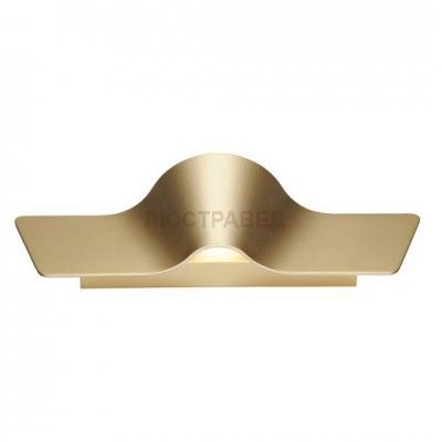 SLV 147843 WAVE WALL Wandleuchte, messing, soft geb?rstet, 2x9W LED, 3000K