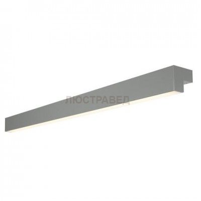 SLV 157445 L-LINE 120 LED, Wand- und Deckenleuchte, IP44, 3000K, 3000lm, mausgrau