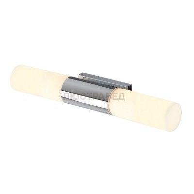 SLV 151553 DEVIN DOUBLE Wandleuchte, LED, rund, chrom, satiniertes Glas,