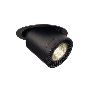 SLV 114120 SUPROS MOVE Deckeneinbau- leuchte, rund, schwarz, 3000lm 3000K, SLM LED, 60° Reflektor
