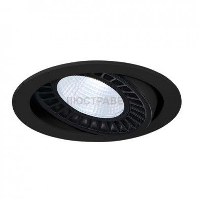 SLV 118160 SUPROS DL Deckeneinbauleuchte, rund, schwarz, 4000lm, 4000K SLM LED, 60° Reflektor