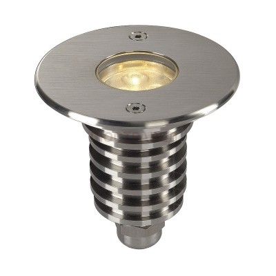SLV 233530 DASAR LED HV PRO Bodeneinbau- leuchte, rund, Edelstahl 316, 6W, 3000K, 230V, IP67