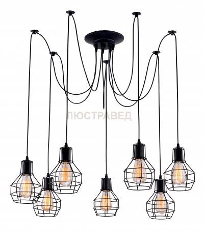 Люстра подвесная паук Arte Lamp A1109SP-7BK