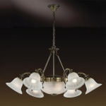 Люстра Odeon Light 1994/8 бронза Piume