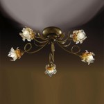 Люстра Odeon Light 2126/5C Berto коричневый